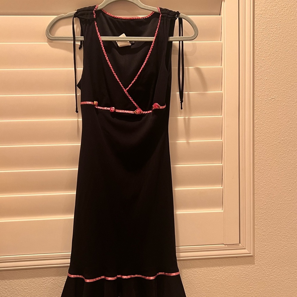 Coquette babydoll black and pink dress